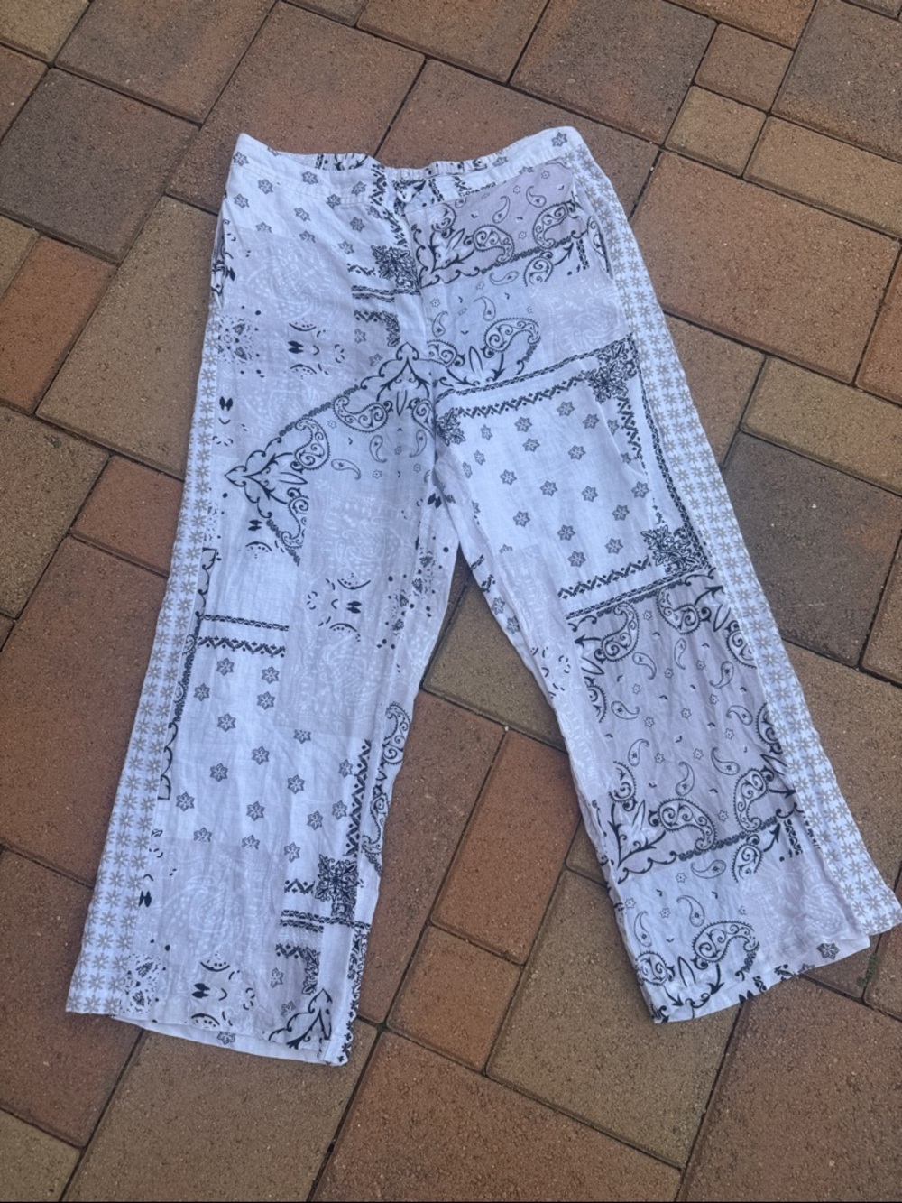 Johnny Was Biya 3J Workshop Ashton Bandana Effortless Linen - Picture 2 of 7